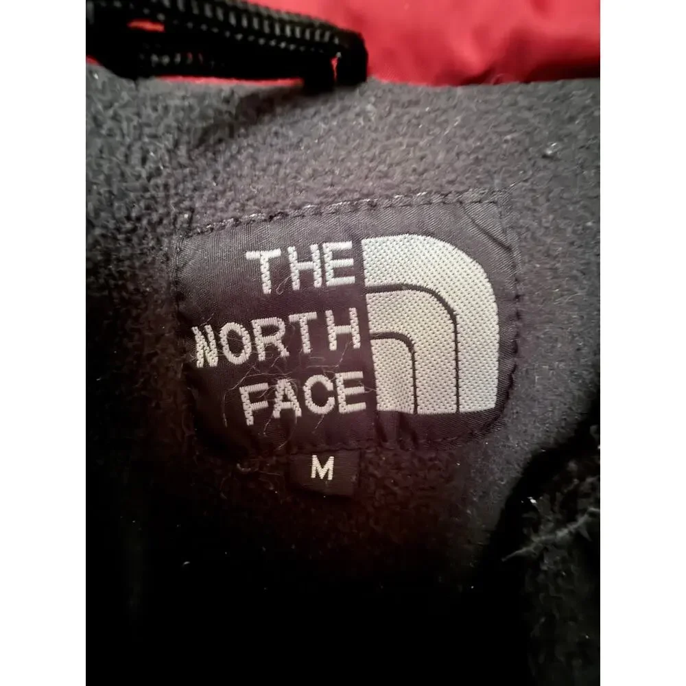 The North Face Gore-Tex Ski Jacket Boys Medium Red Black Fleece Lined Hooded